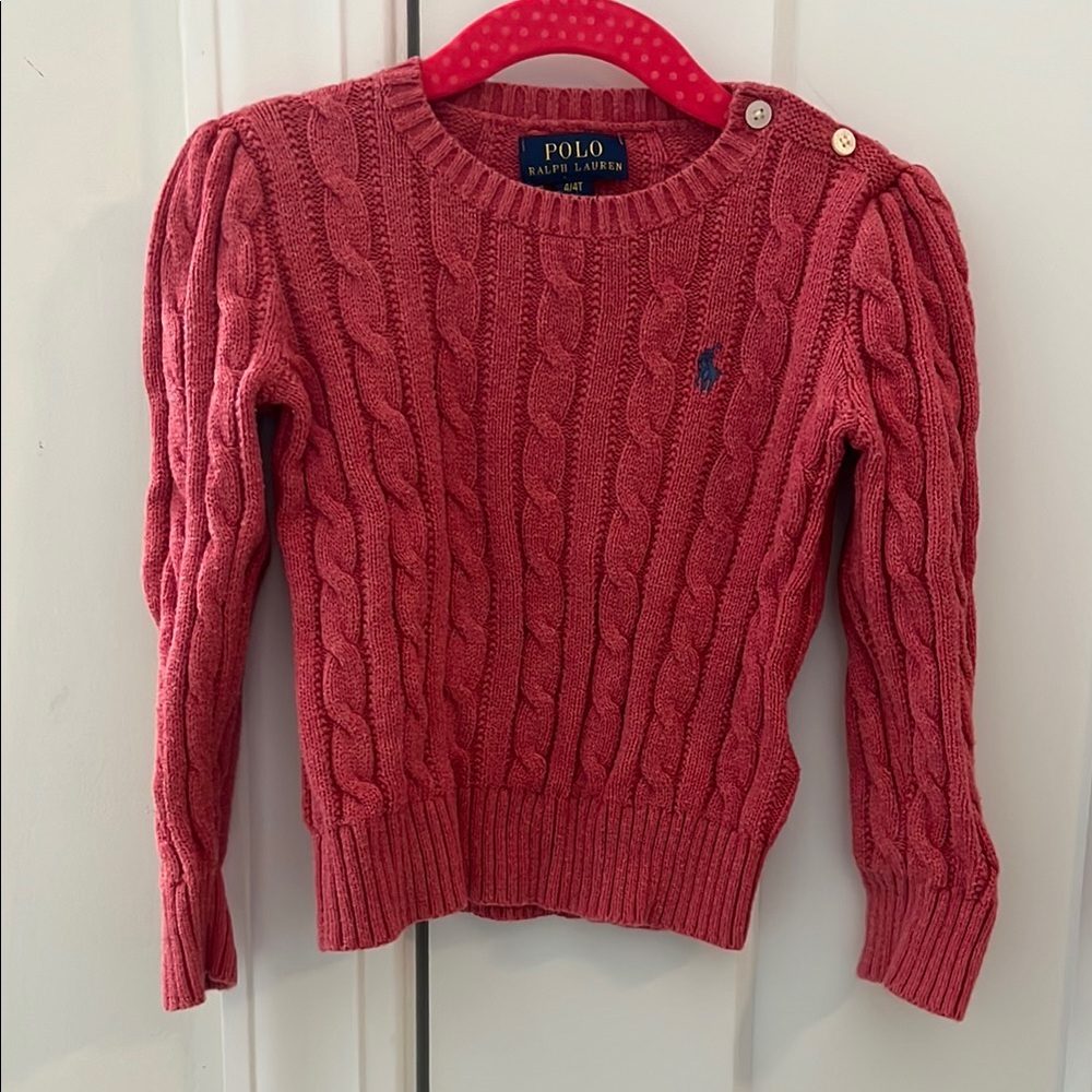 Polo by Ralph Lauren Women's Cable Knit Sweater - Red